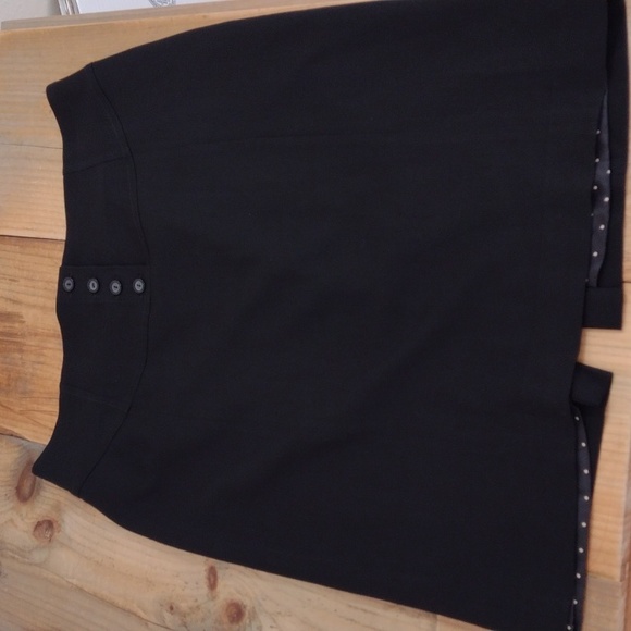 Javier Simorra Black Stretch Wool Pencil Skirt Made in Spain US Size 10 … - Picture 4 of 14